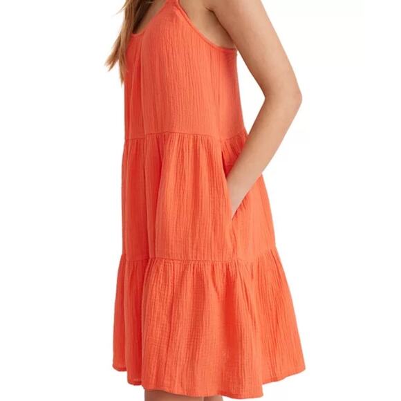 Marine Layer Dresses & Skirts - Marine Layer Tiered Gauze Cotton Sundress Orange Size M